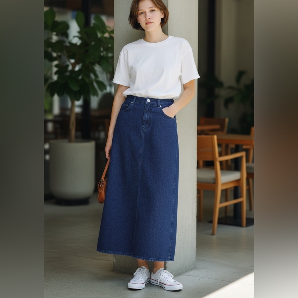 Perst Fashions Vintage 90’s Y2K Denim Skirt Size 28